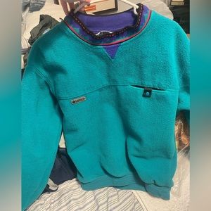 VINTAGE Columbia Men’s Teal Sweatshirt
